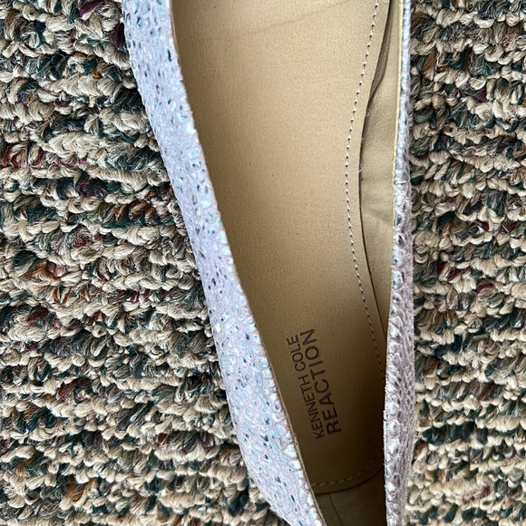 Kenneth Cole purple leather open toe ballerina flats size 8 - Picture 5 of 8